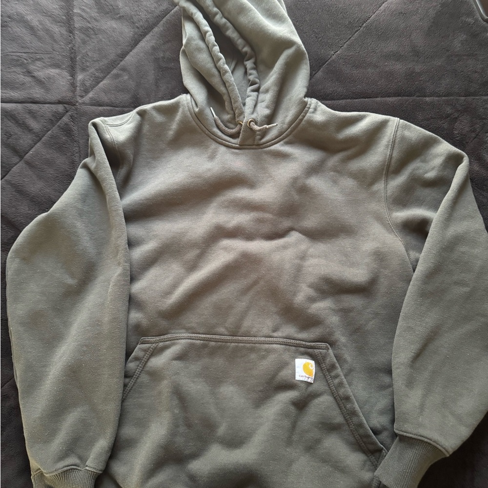 Carhartt Men's Green Hoodie Sweater